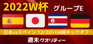 【W杯】 E組第2節終了! スペインが単独首位!日本が決勝に進むには??